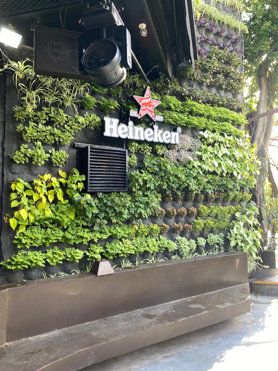 Jardín vertical comercial